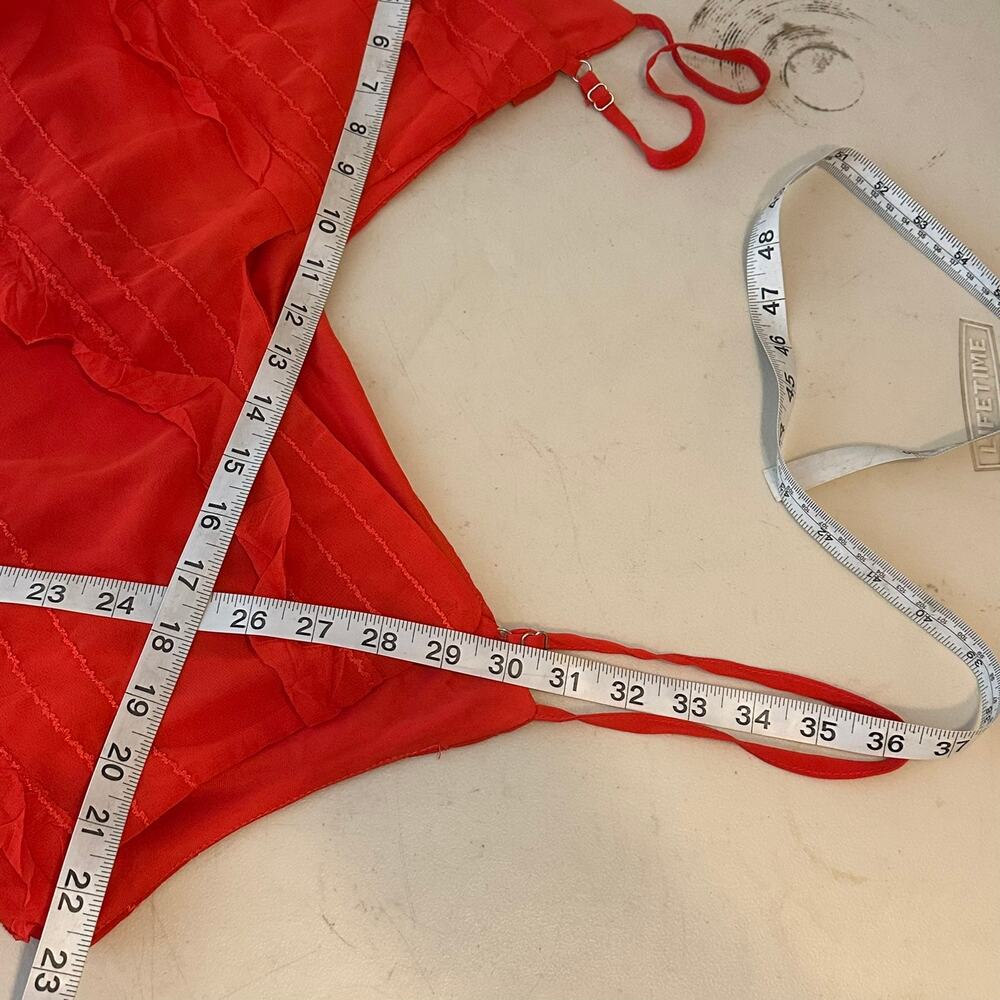 Princess Polly Lars Mini Dress Red Plus Size 18 Cherry - Picture 11 of 11